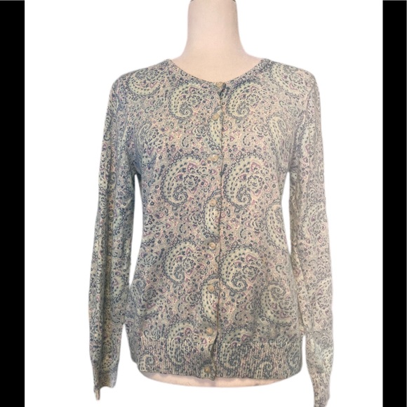 🌼 3/$18.!NWOT LL Bean supima cotton cardigan size S - Picture 2 of 9